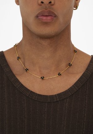 Common Lines COMO LINK ONYX NECKLACE UNISEX - Necklace - gold-coloured
