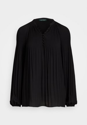 PLEATED GEORGETTE BLOUSE - Blouse - black