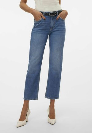 Vero Moda STRAIGHT FIT VMELIA  - Džíny Straight Fit - medium blue denim
