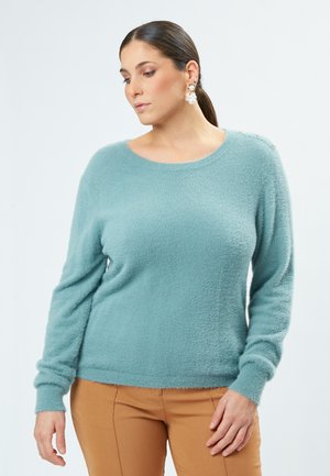 EMBELLISHED FLUFFY  - Fleecetrøjer - mint