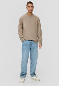 QS Sweatshirt - sandfarben