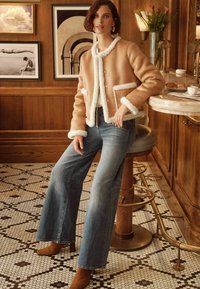 Love & Roses REGULAR FIT - COLLARLESS SHEARLING - Dirbtinės odos striukė - tan brown