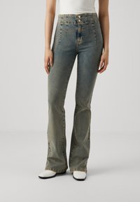 ONLY Tall - ONLHUSH CORSAGE - Flared Jeans - dark-blue denim Thumbnail Image 1