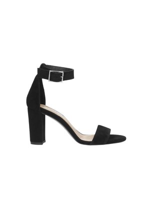 High heeled sandals - black