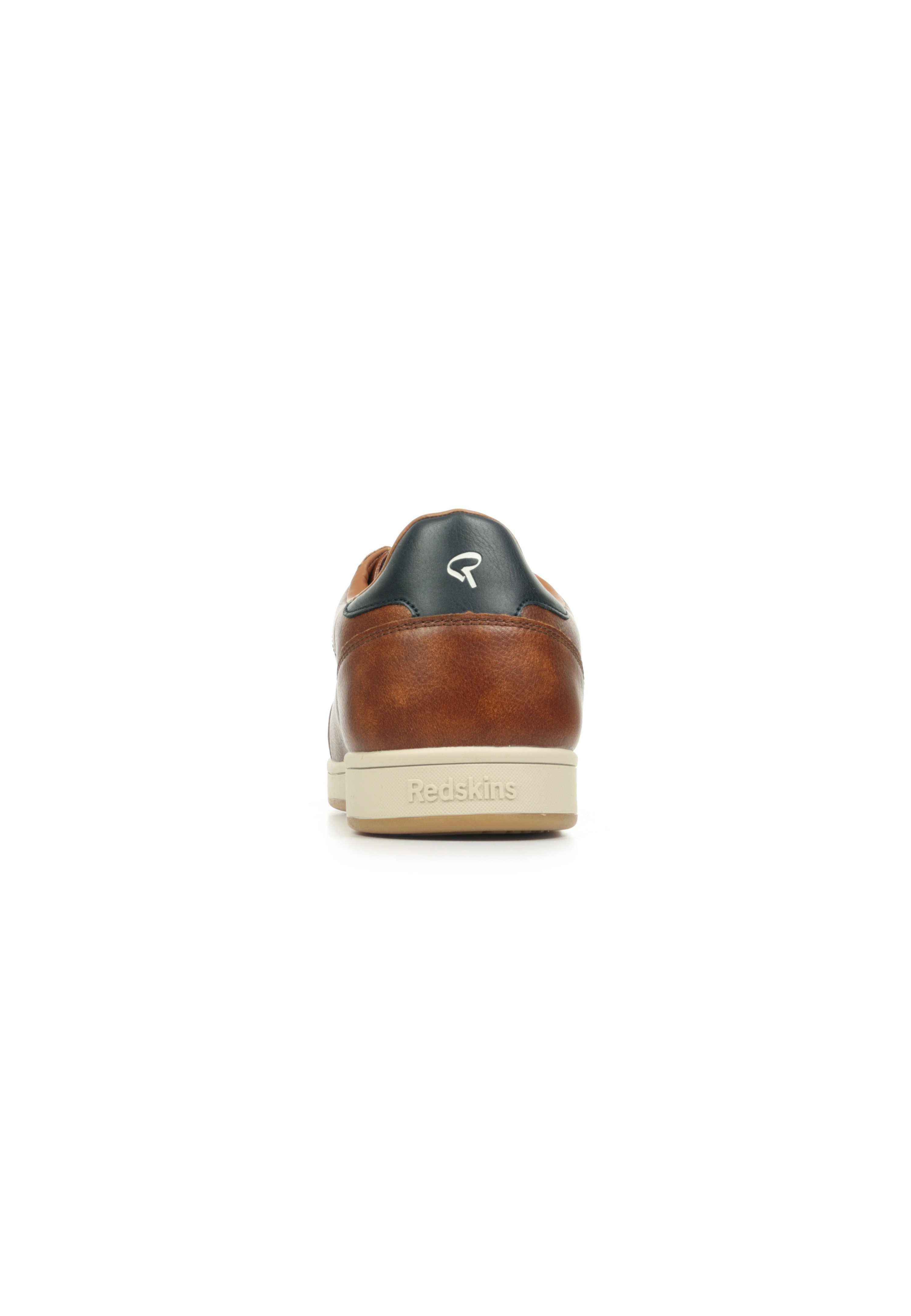Scarpe Redskins Hopeso In Pelle - Sneaker Uomo, Cognac Marrone, Chiusura Con Lacci E Zip Laterale, Taglia 42 EU