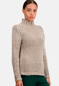 Mahogany TOXANE - Pullover - natural brown natural écru ciel