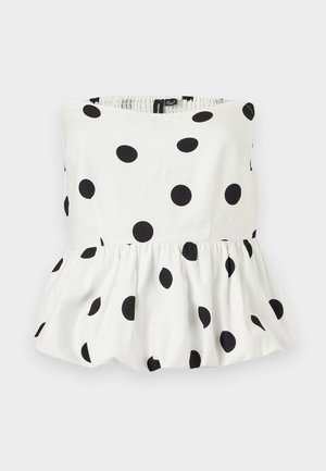 Vero Moda, VMTORA BUBBLEHEM BANDAU - Μπλούζα - snow white
