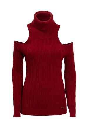 INFLUENCER OFF-SHOULDER - Striktrøje - cognac