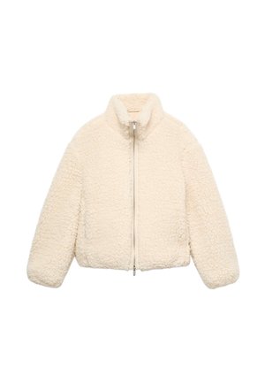 Marks & Spencer, FUNNEL NECK BORG JACKET.. - Forro polar - ecru