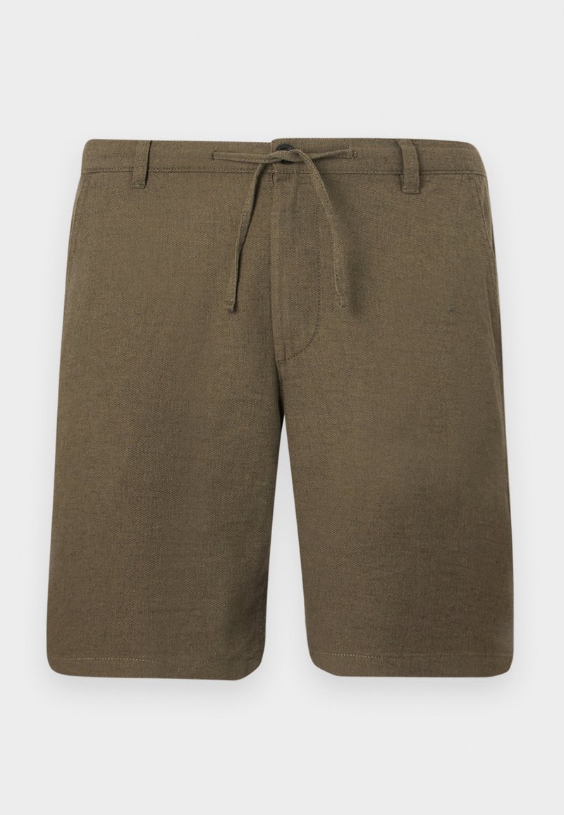 SELECTED HOMME Heren slhregular-brody Linen Noos Shorts, Toffee/Detail:mixed W. Oatmeal, M