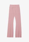HIGH RISE FLARED LEGGINGS WITH WRAP WAISTBAND - Jogginghose - mauve