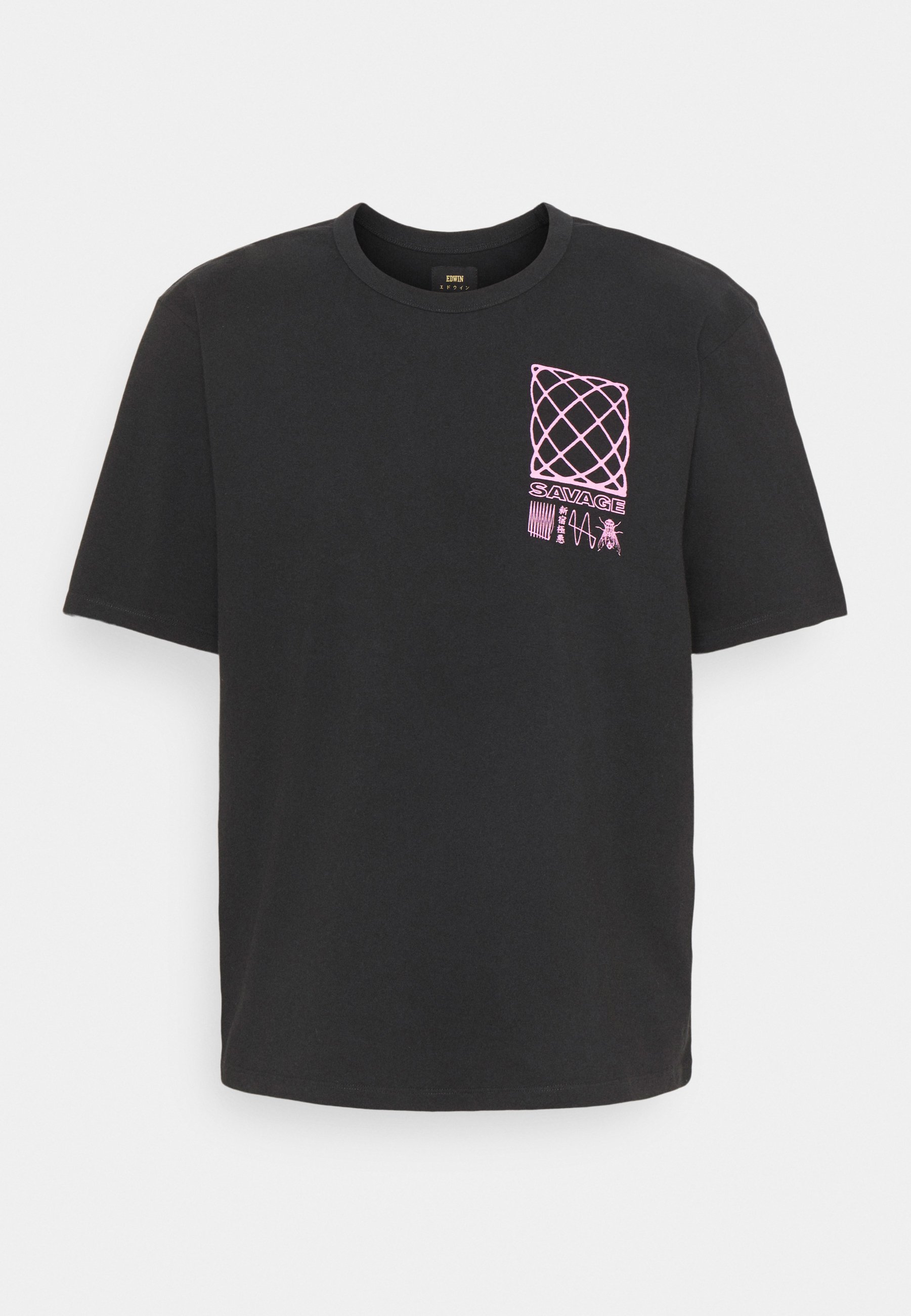 Edwin Shinjuku Savage Unisex Print T Shirt Black Zalando Co Uk
