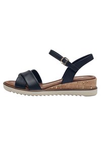 Tamaris - Sandalen met plateauzool - navy Miniatuurafbeelding 1