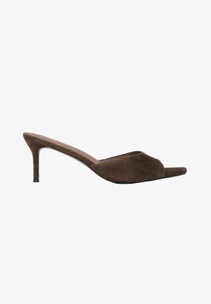 ESTRO, Ciabattine con tacco - dark brown