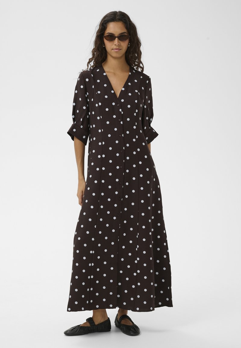 chinese dress ladies Soft Brushed High Neck Jumper Dress - Black main image 0