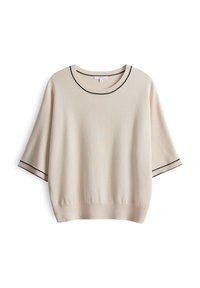 WIDE O-SHAPE - Basic T-shirt - natural glaze