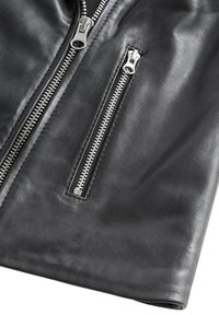 Mango Kids ESTHER - Kožená bunda - black