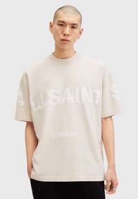 AllSaints BIGGY CREW - Camiseta estampada - true beige