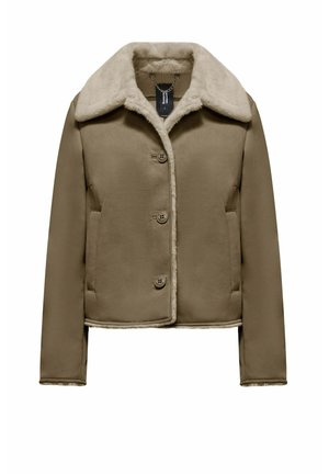 SHORT   - Leren jas - brownstone
