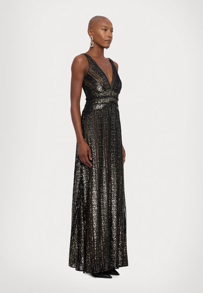 Halston ESRA STRIPED - Oblačila za posebne priložnosti - black
