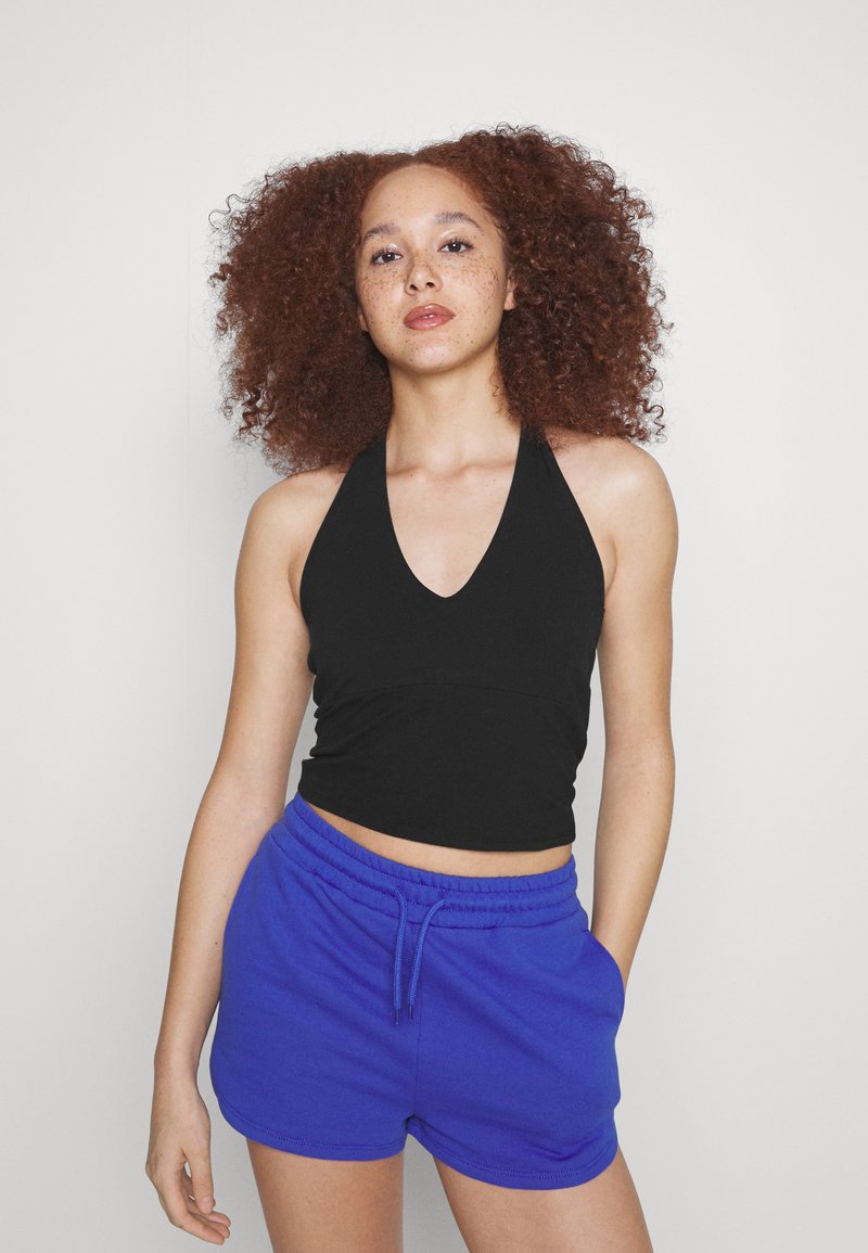 Hollister Co. BARE SQUARE NECK HALTER Top casual black/negro