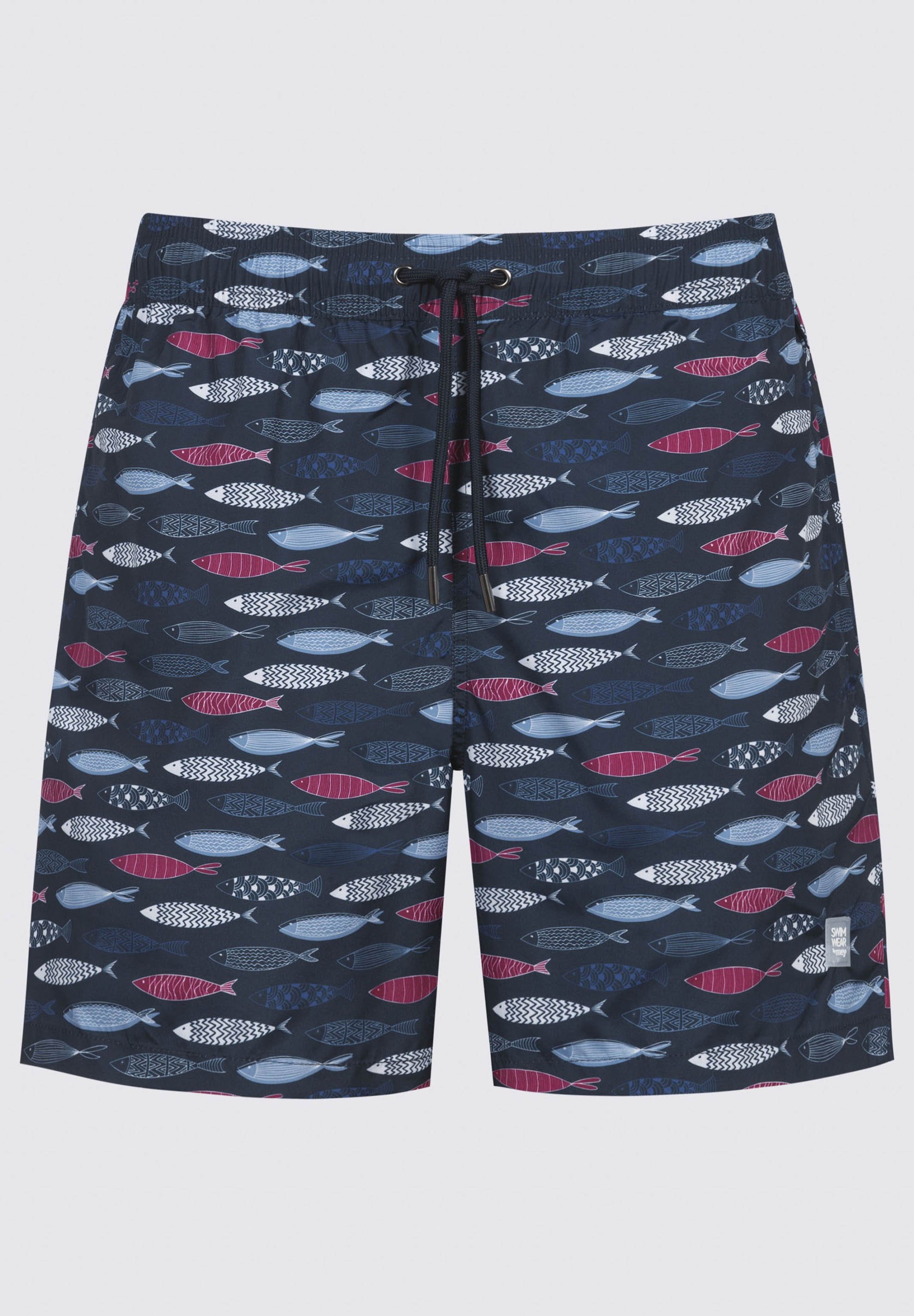 Mey Bade Serie 'Broader Stripe' Herren Badehose – Yacht Blue, Größe XL