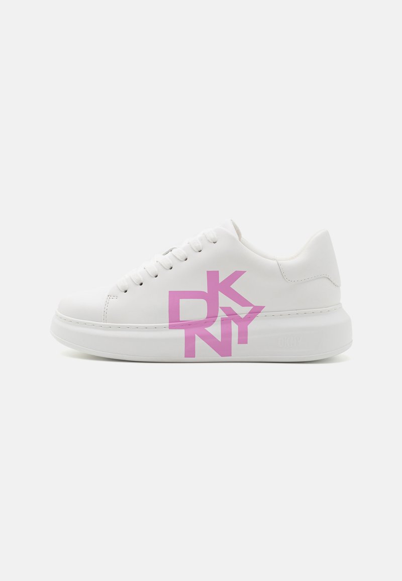 DKNY Damen Sneaker Larissa – Lace-Up Platform, Aus Leder, Mit Chunky-Sole
