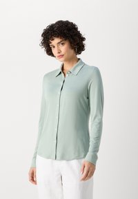 Marc O'Polo LONG SLEEVE COLLAR PLACKET - Skjortebluse - faded mint