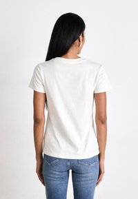 Calvin Klein Jeans GRADIENT SLIM TEE - T-shirt con stampa - ivory