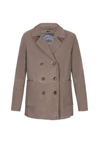 Lederjacke - taupe grey