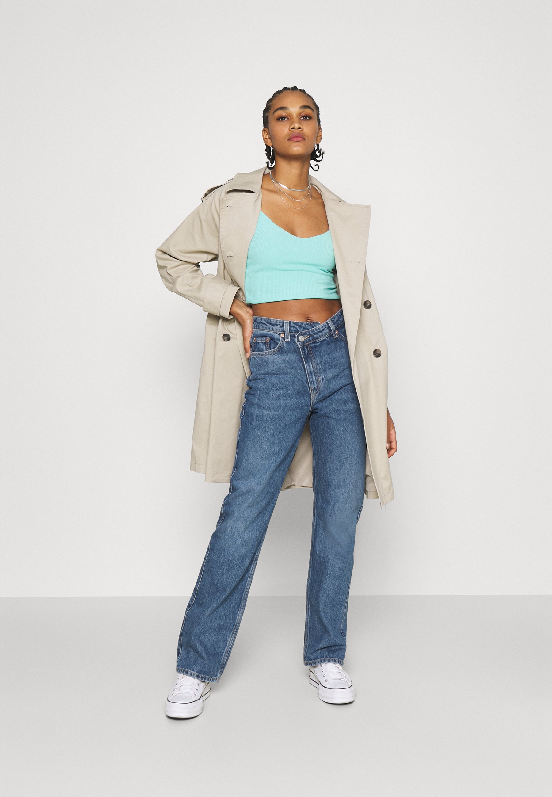 Weekday SKEW - Flared Jeans - sea blue 