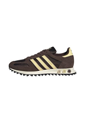 Sneakers - dark brown   almost yellow   off white