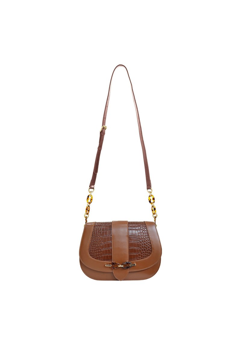 Sac bandoulière en cuir marron foncé, €517 |  | Lookastic