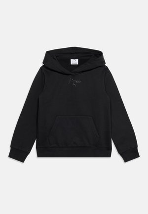 Puma SCRIPT HOODIE UNISEX - Φούτερ με κουκούλα - black