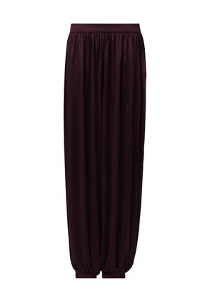 Leem, METALLIC HAREM TROUSERS - Pantalones - brown