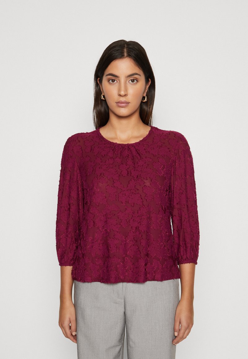 JDY JDYTRISS 3/4 FLOWER - Μπλούζα με μακριά μανίκια - purple potion