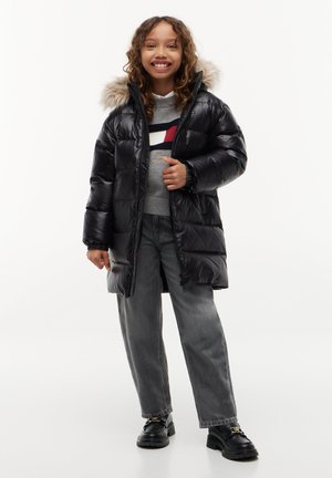 Tommy Hilfiger, ESSENTIAL LONGLINE FAUX FUR DOWN JACKET - Пухено палто - black