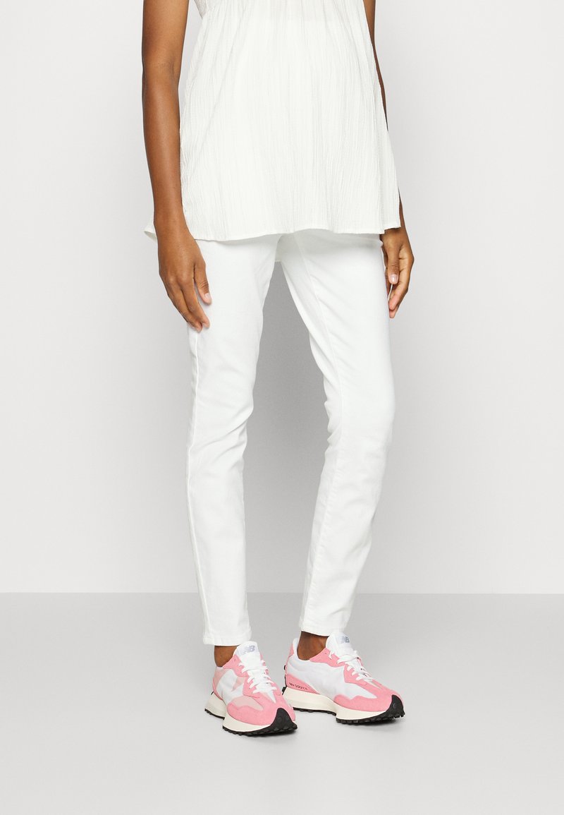 GAP Maternity Calças de ganga de corte skinny - white