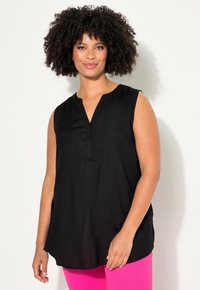 Angel of Style AUSSCHNITT GERUNDETER SAUM ÄRMELLOS - Top - black