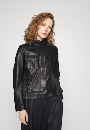 GANGSTER JACKET - Lederjacke - black