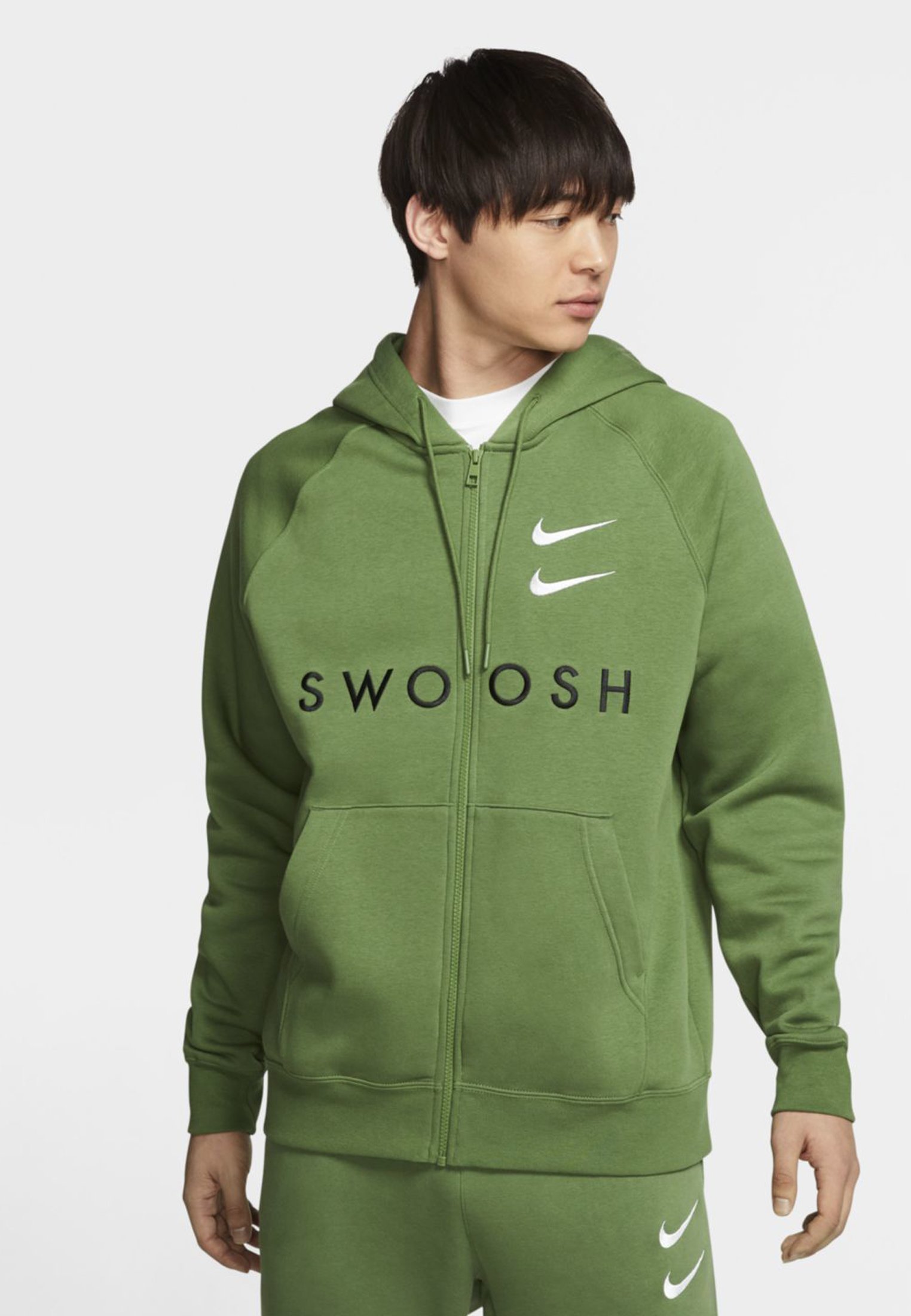 nike sweatjacke grün