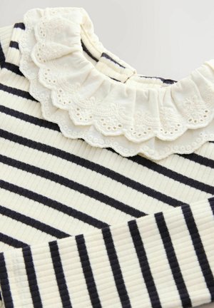 Next REGULAR FIT - Long sleeved top - black and white stripe