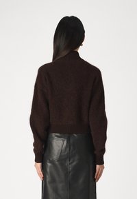 Samsøe Samsøe JEANNE CARDIGAN - Casaco de malha - chocolate torte