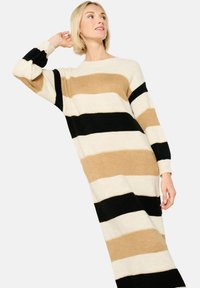 LolaLiza STRIPED  - Vestito lungo - camel cinnamon