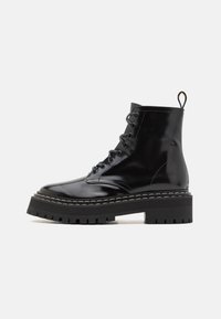 LUG SOLE LACE UP BOOTS - Lace-up ankle boots - black