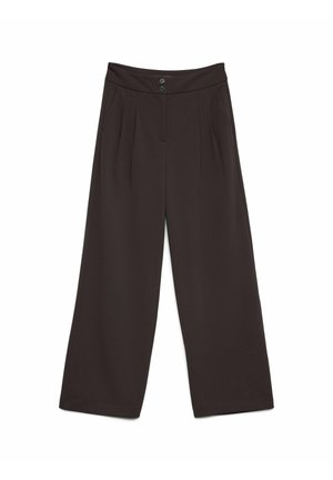 Vero Moda, HOSE MIT WEITEM BEINSCHNITT VMEDA MITTLERE TAILLE HOSE - Pantalon classique - chocolate torte