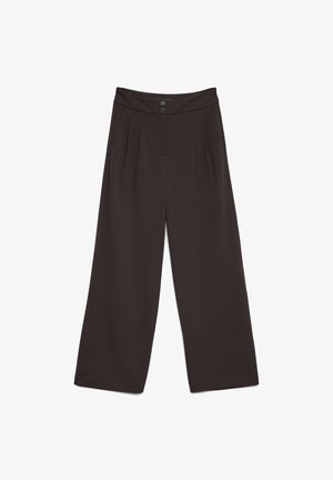 Vero Moda, HOSE MIT WEITEM BEINSCHNITT VMEDA MITTLERE TAILLE HOSE - Pantalon classique - chocolate torte