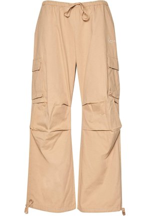 Karl Kani KM234-032-2SMALL SIGNATURE WASHED PARACHUTE - Hlačami s stranskimi žepi - sand