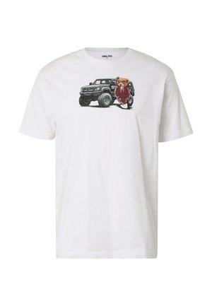 Chill Pill, SUV BEAR - T-shirt imprimé - white