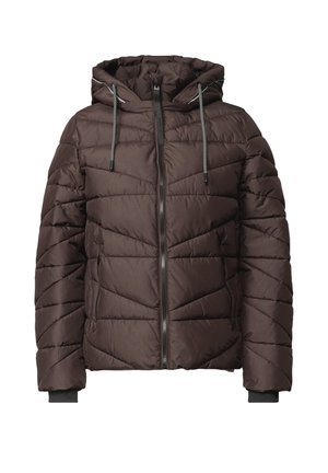 Cecil, QUILTED JACKET WITH HOOD AND ZIP - Veste d'hiver - chocolate sauce brown
